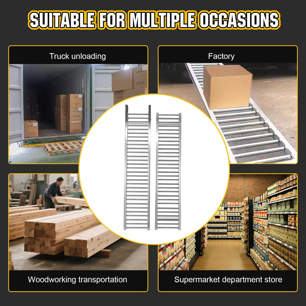 Generic 4M Unloading Artifact Pulley Unpowered Transmission Handling Artifact for Werehouse Unload (A)