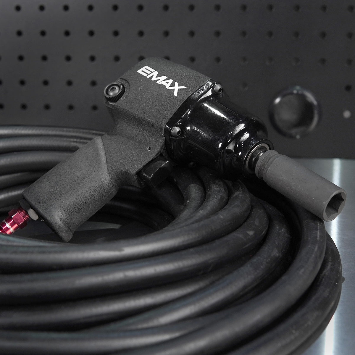 EMAX Air Impact Wrench - 3/8" Drive Pneumatic Mechanic Tool with 400 ft lbs Max Torque & 9,500 RPM - EATIWH3S1P