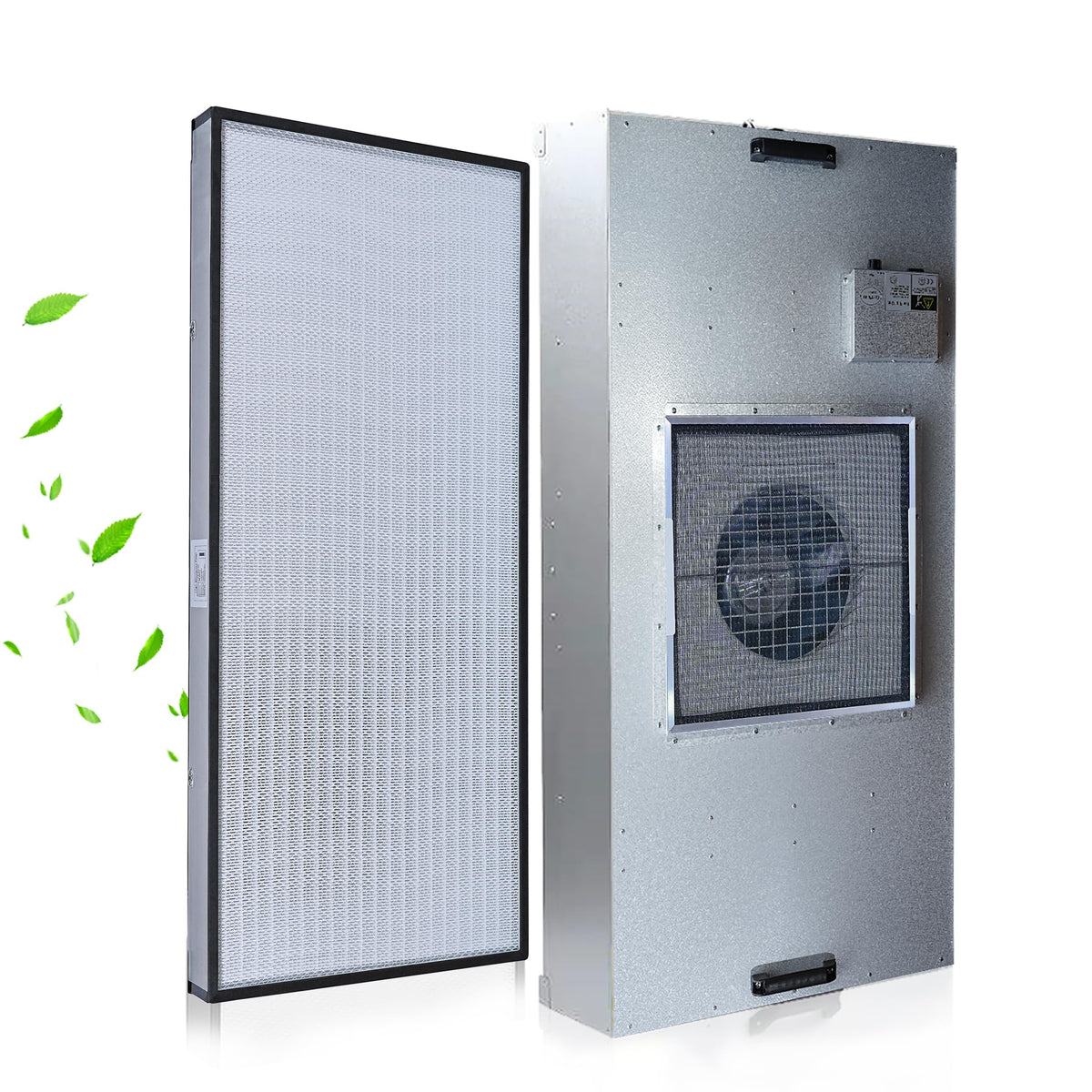 HEPA H14-Filter Laminar Flow Hood Updated FanFilter Unit（Include HEPA Filter）100/ISO Class 5 Cleanroom/Laboratory/Cleanroom/Mushroom Room, Laminar Air Flow Hood(46.2"x22.6"110V)