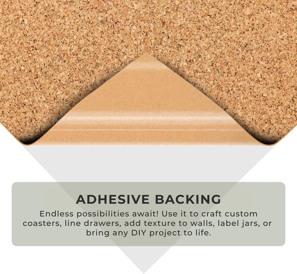VViViD Natural Cork Adhesive Vinyl Tape Roll (4" x 20ft Roll)