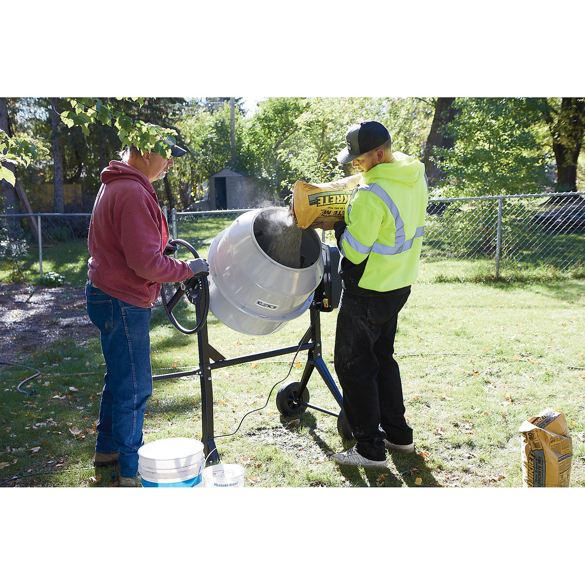 Klutch Electric Cement Mixer, 6.35 Cu. Ft. Drum
